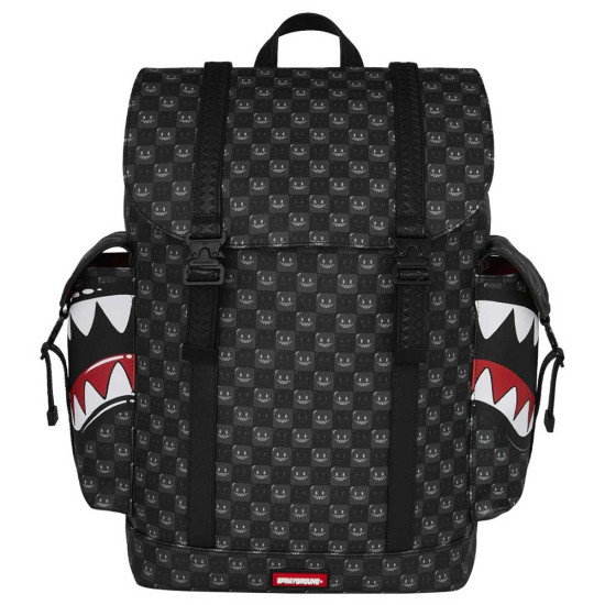 Sprayground Τσάντα πλάτης Sharks In Paris WTF Bubbly Black Check Monte Carlo Backpack